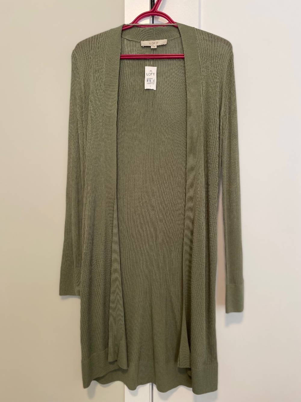 Loft Long Sage Green Sweater NWT